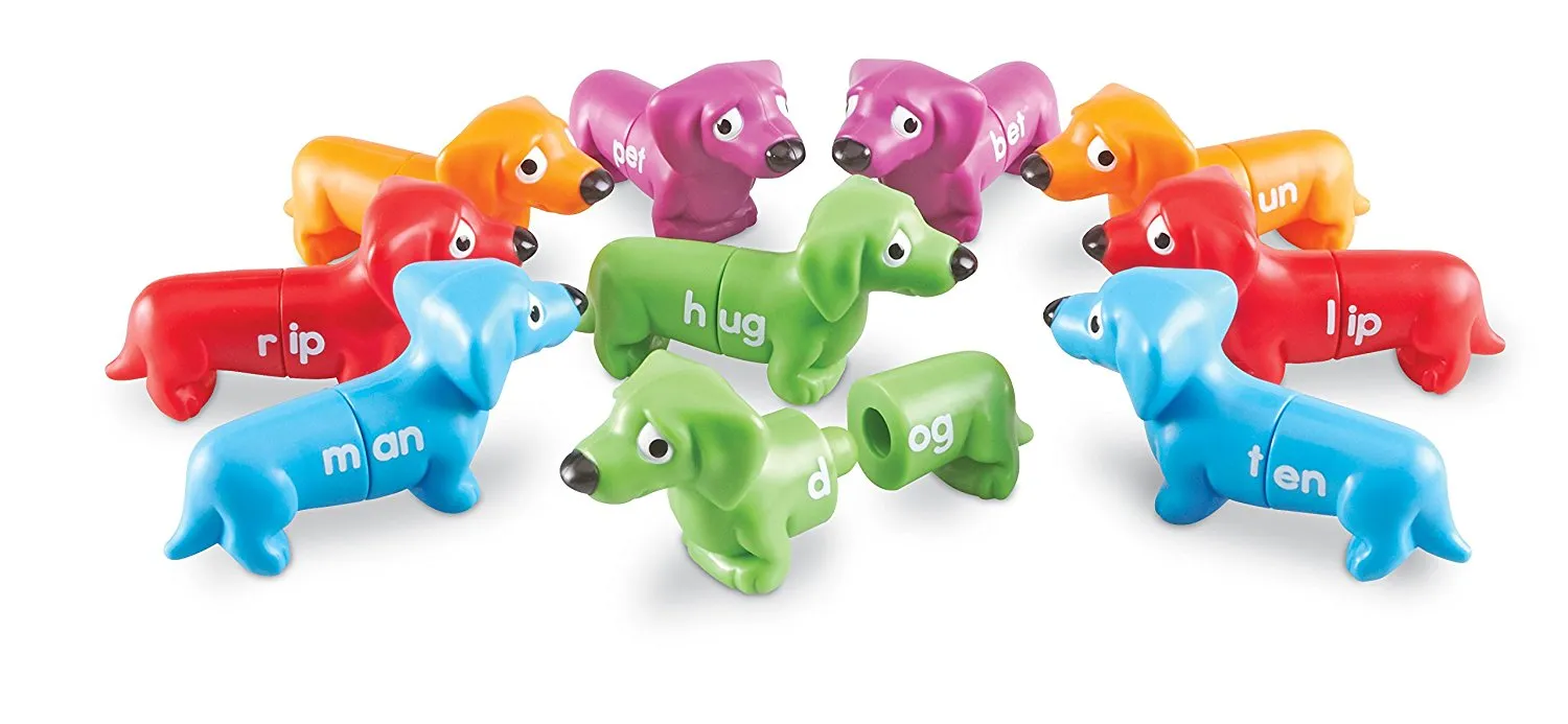 Learning Resources Puzzle Snap-n-Learn™ Rhyming Pups