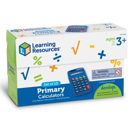 Alternative view of Learning Resources Puzzle Primary Calculators, Set of 10