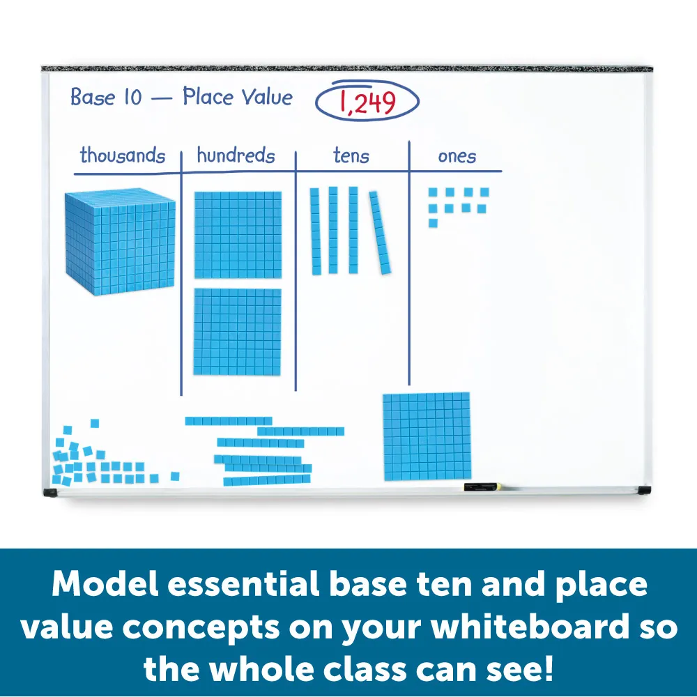 Learning Resources Puzzle Giant Magnetic Base Ten Set - Image 3