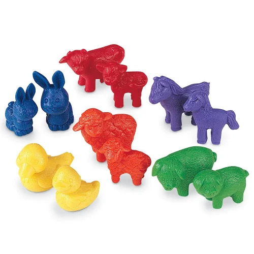 Alternative view of Learning Resources Puzzle Friendly Farm® Animal Counters, Set of 72