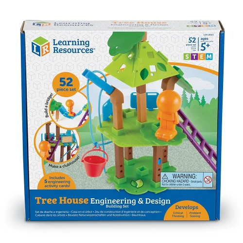 Alternative view of Learning Resources Puzzle Tree House Engineering & Design Building Set