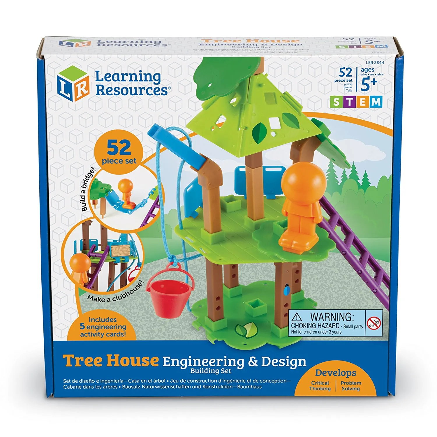 Learning Resources Puzzle Tree House Engineering & Design Building Set - Image 2