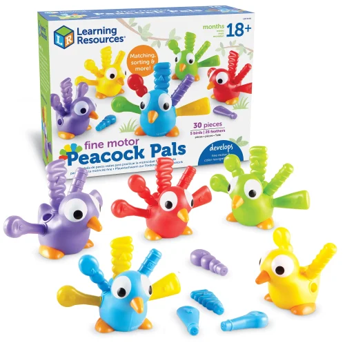 Learning Resources Puzzle Fine Motor Peacock Pals