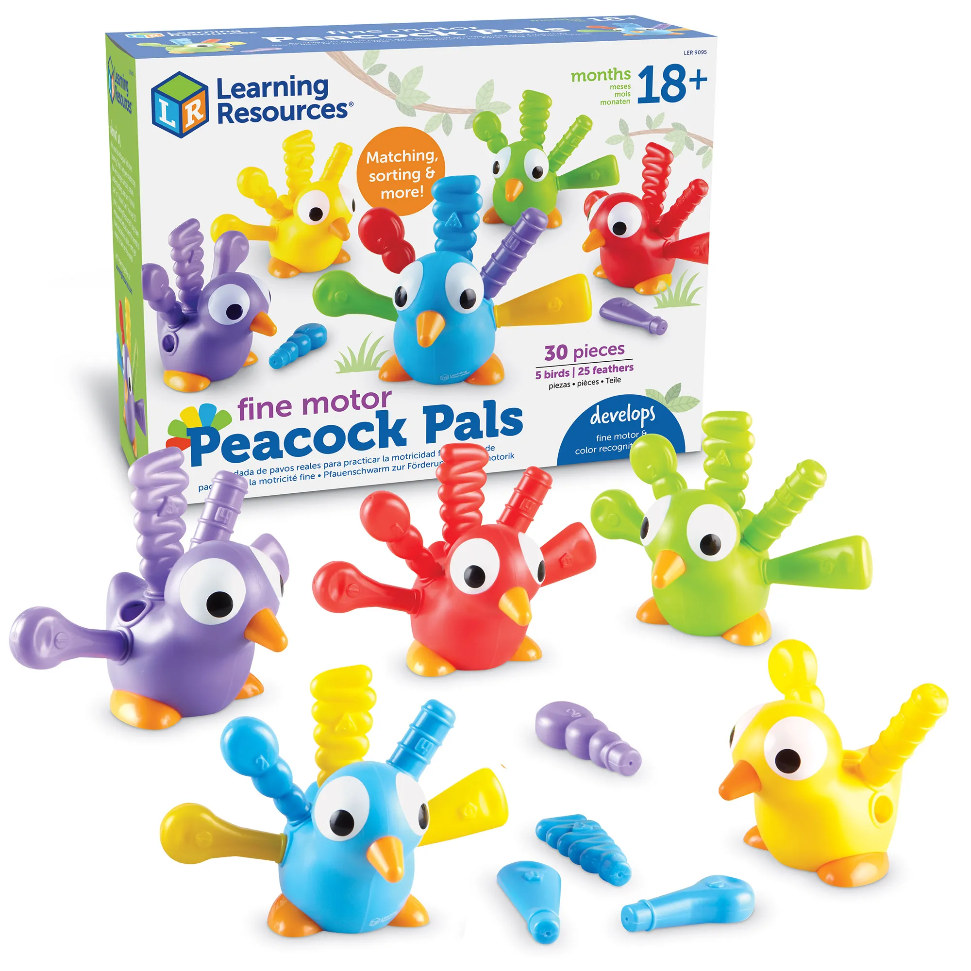 Learning Resources Puzzle Fine Motor Peacock Pals