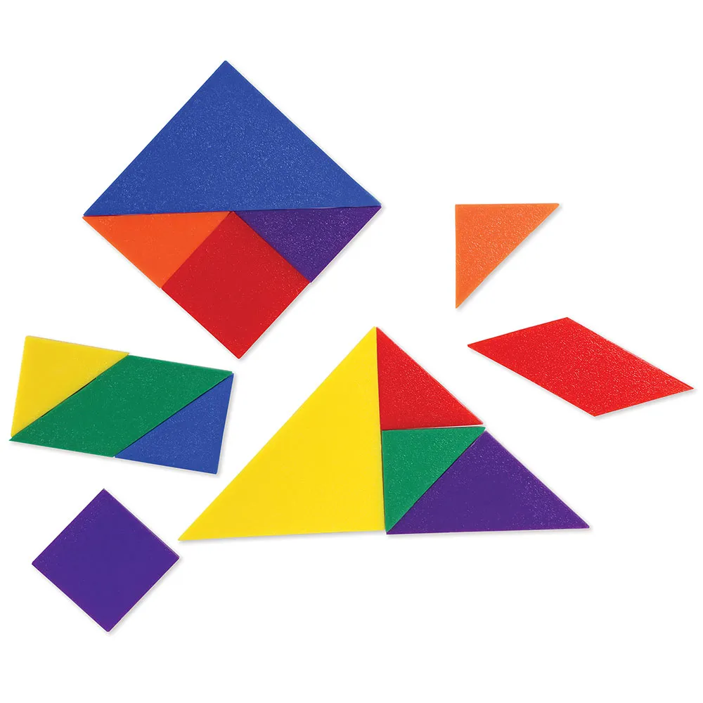 Learning Resources Puzzle 6-Color Tangrams - Image 9