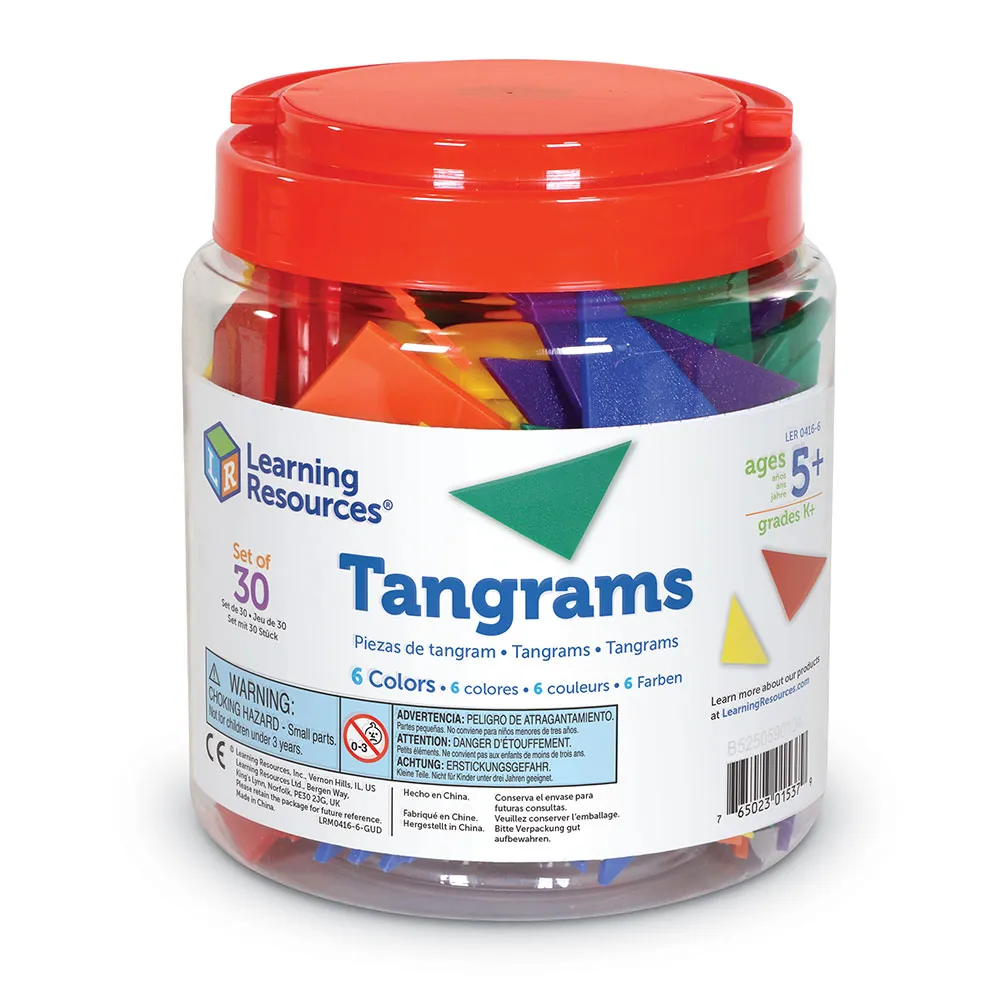 Learning Resources Puzzle 6-Color Tangrams - Image 6