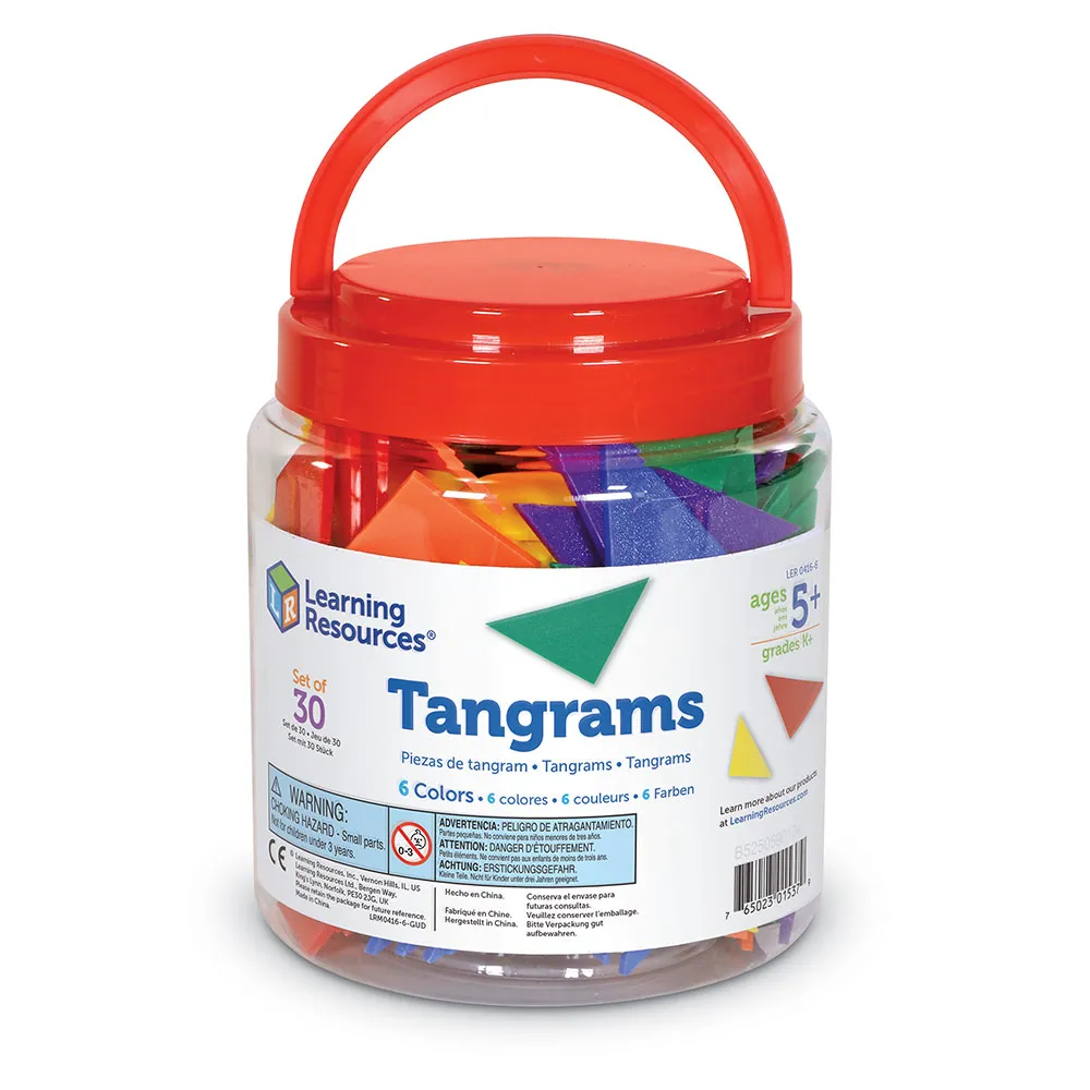 Learning Resources Puzzle 6-Color Tangrams - Image 7