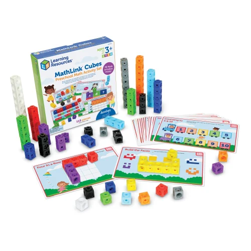 Learning Resources Puzzle MathLink® Cubes PreK Activity Set