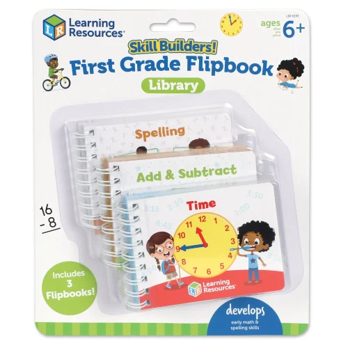 Learning Resources Puzzle Skill Builders! First Grade Flipbook