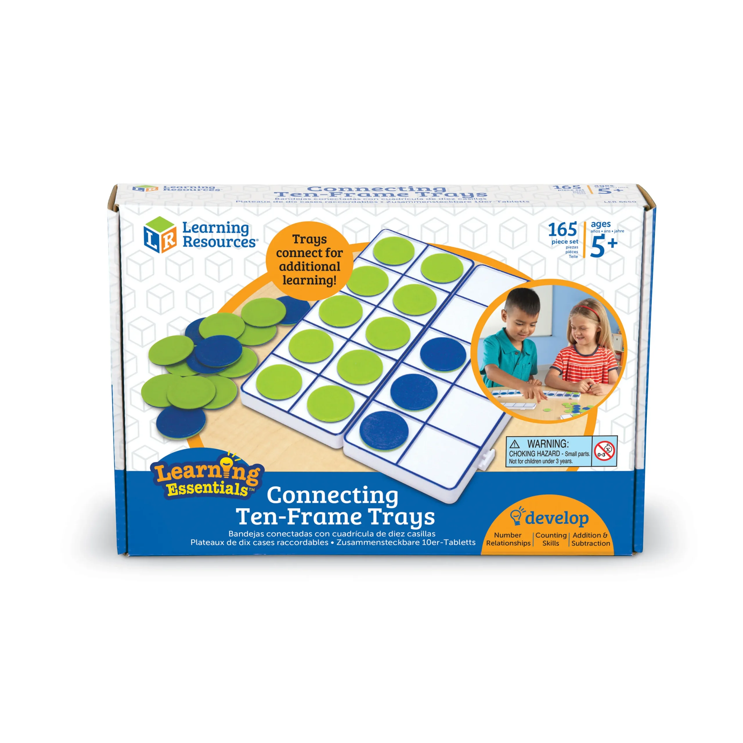Learning Resources Puzzle Connecting Ten-Frame Trays