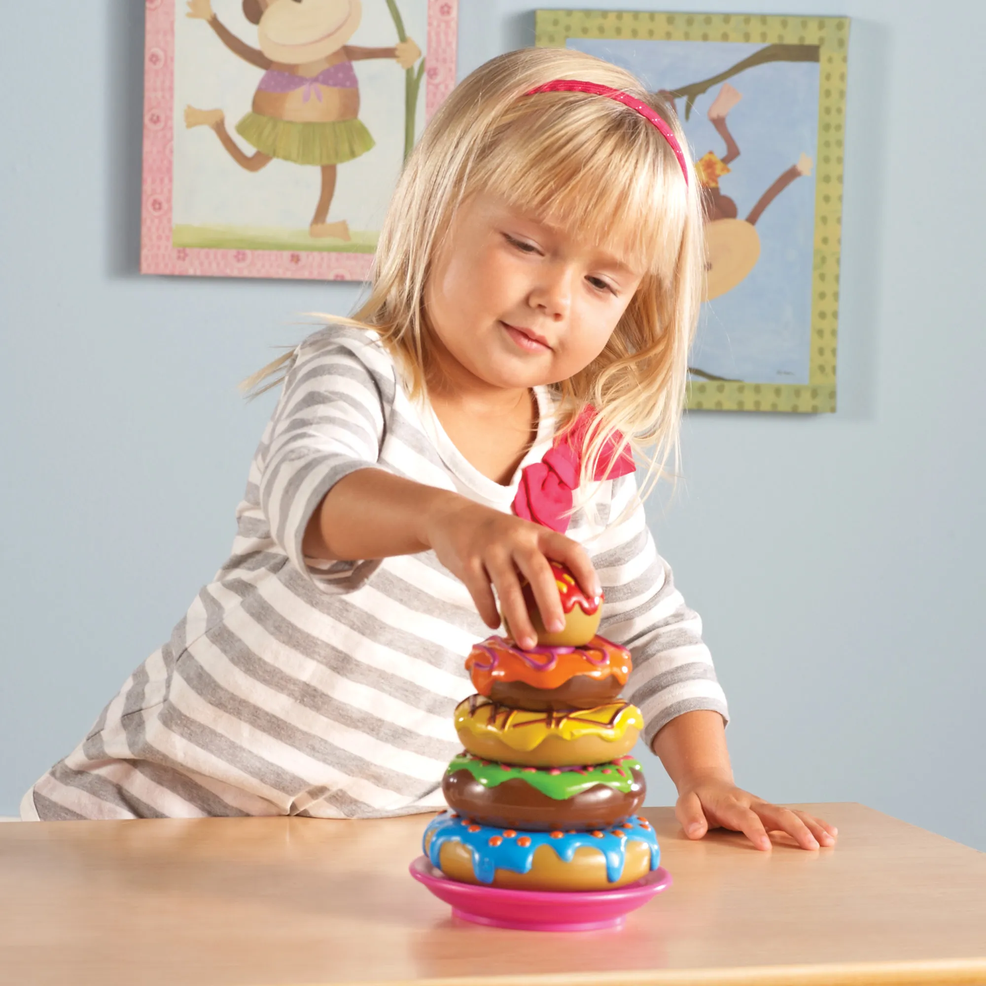 Learning Resources Puzzle Smart Snacks® Stack 'em Up Doughnuts - Image 5