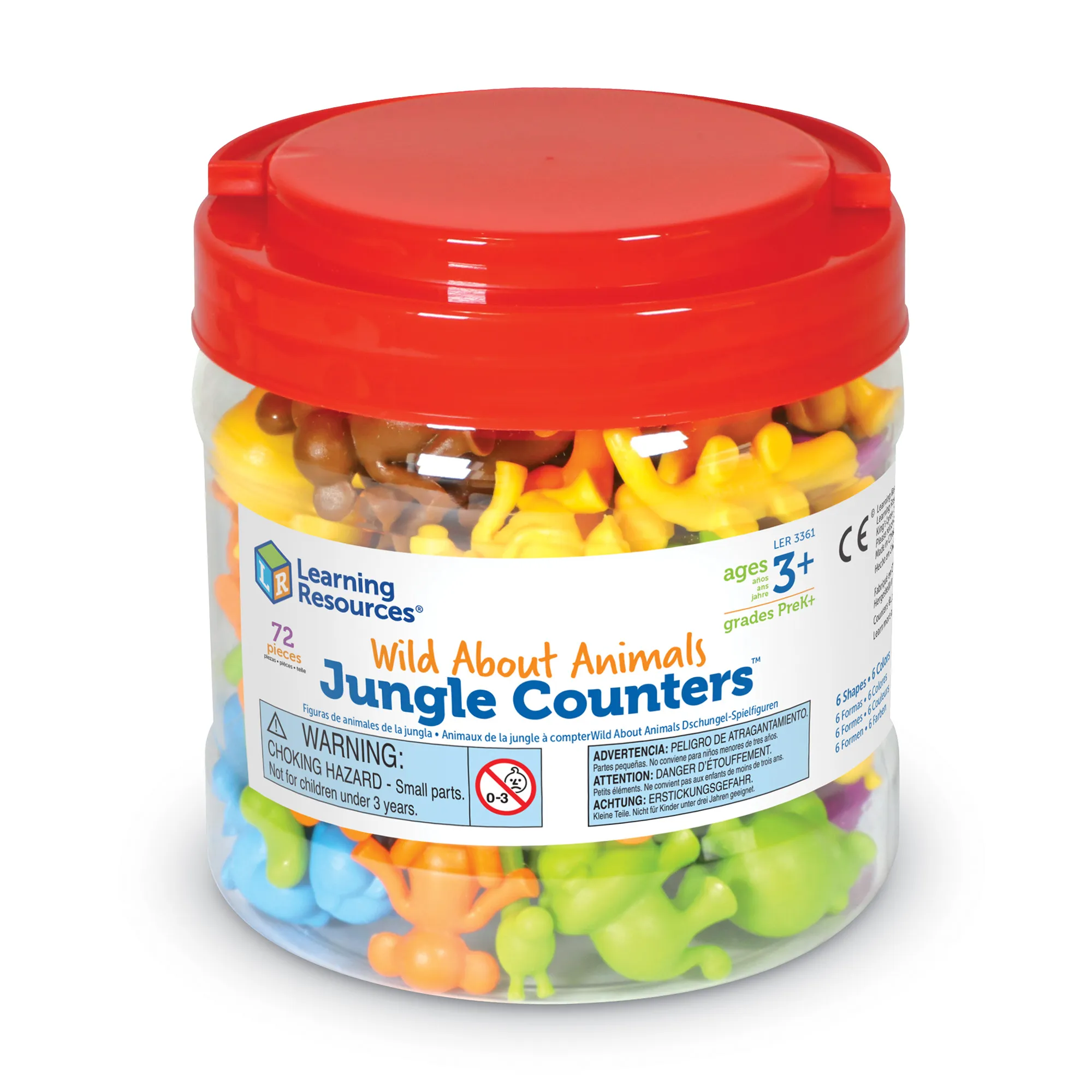 Learning Resources Puzzle Wild About Animals Jungle Counters™ - Image 4