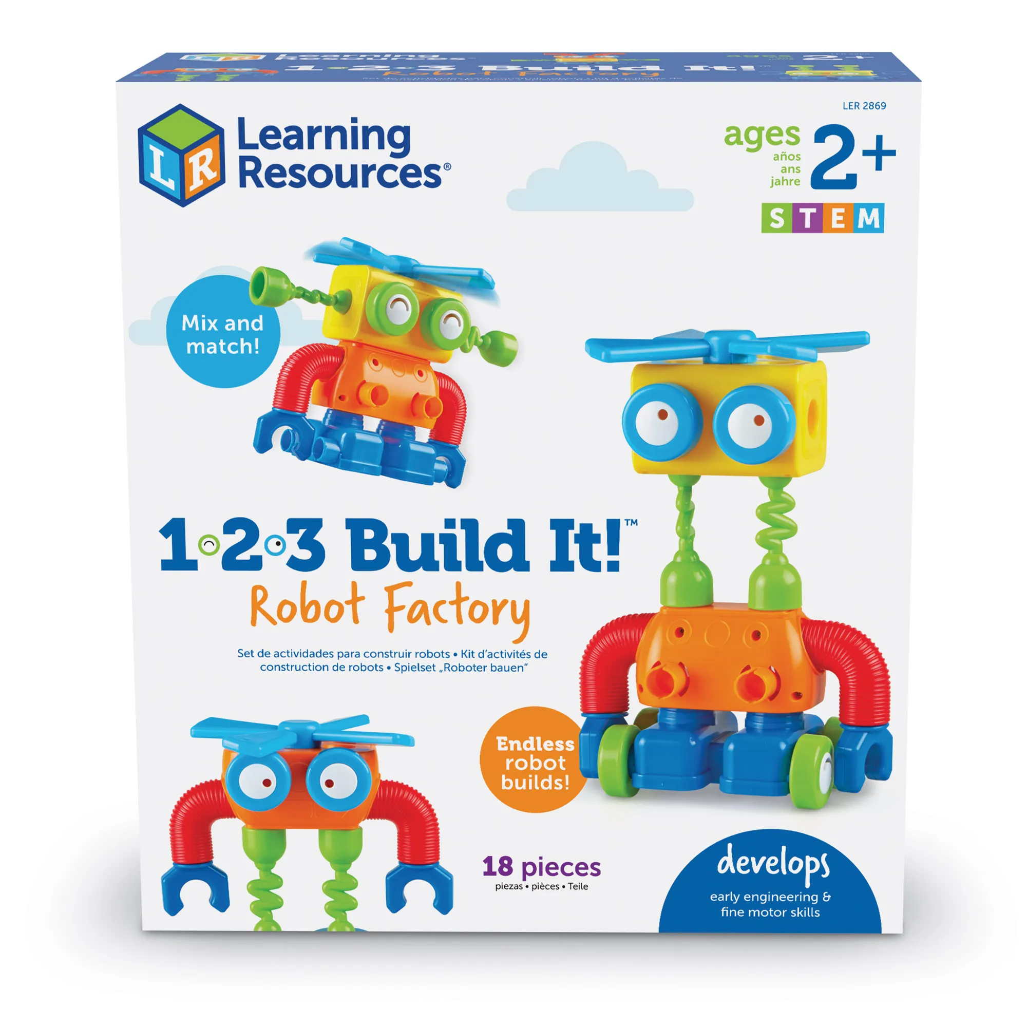 Learning Resources Puzzle 1-2-3 Build It!™ Robot Factory - Image 9