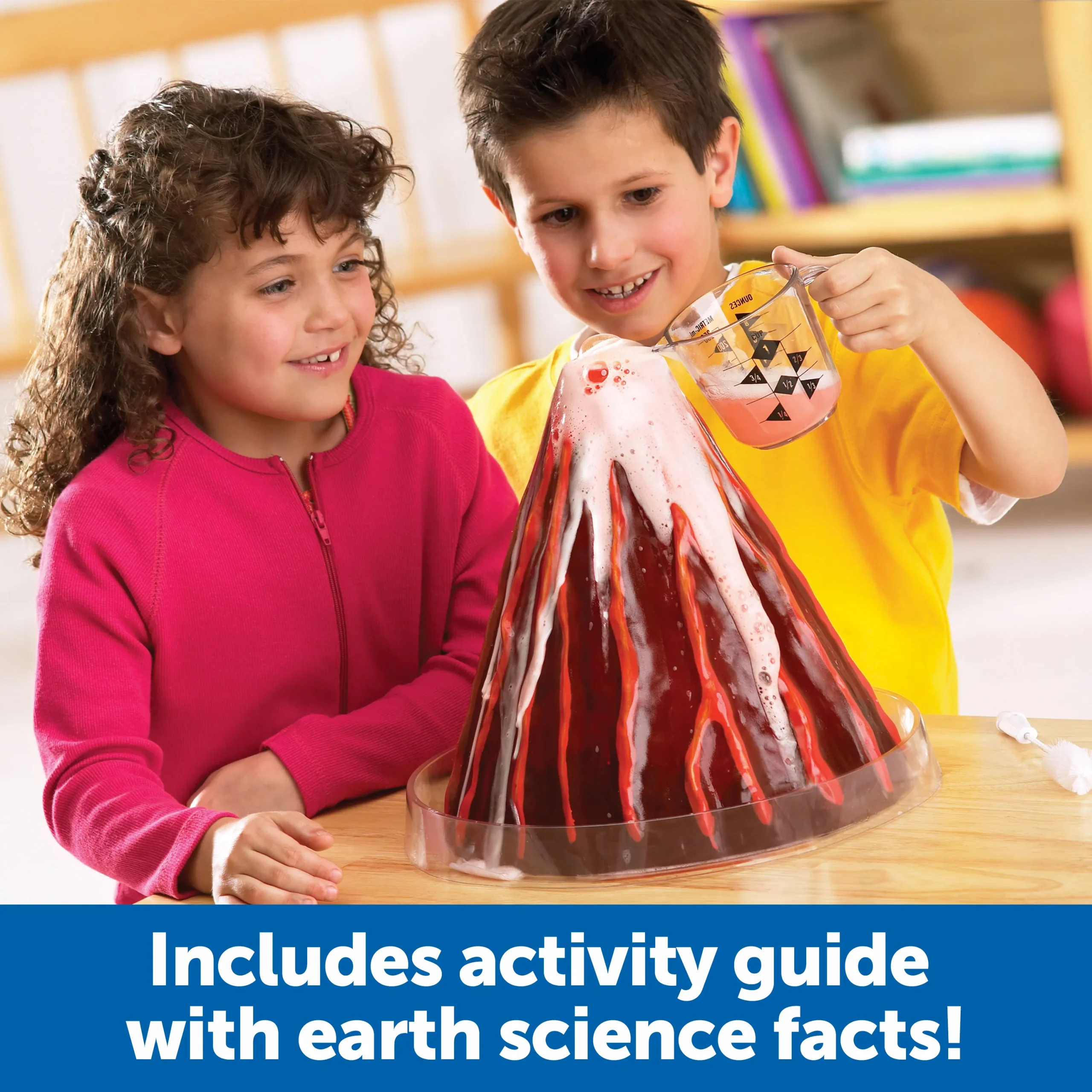 Learning Resources Puzzle Erupting Cross-Section Volcano Model - Image 5