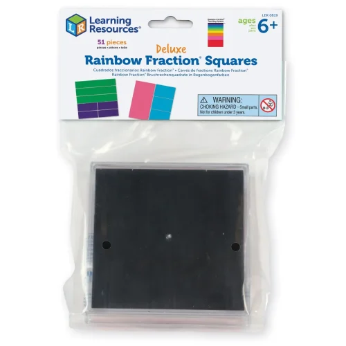 Alternative view of Learning Resources Puzzle Rainbow Fraction® Squares