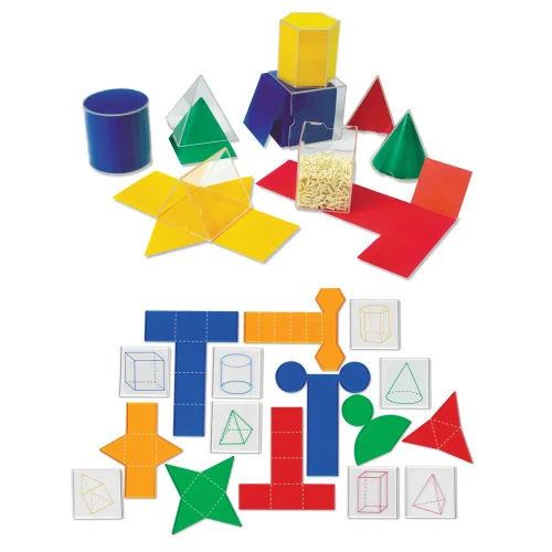 Learning Resources Puzzle Folding Geometric Shapes™ & Transparent Folding Geometric Shapes™