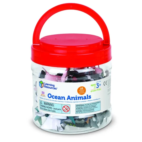 Alternative view of Learning Resources Puzzle Ocean Animals Counters, Set of 50