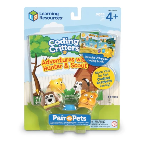 Alternative view of Learning Resources Puzzle Coding Critters® Pair-a-Pets: Adventures with Hunter & Scout