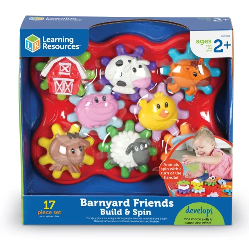 Learning Resources Puzzle Barnyard Friends Build & Spin