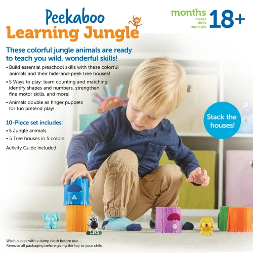 Alternative view of Learning Resources Puzzle Peekaboo Learning Jungle