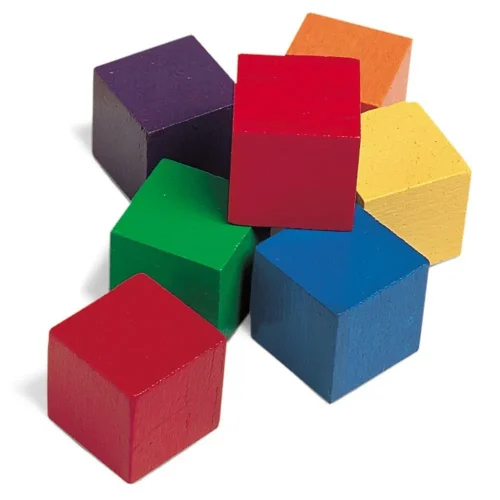 Learning Resources Puzzle Wooden Color Cubes, Set of 102