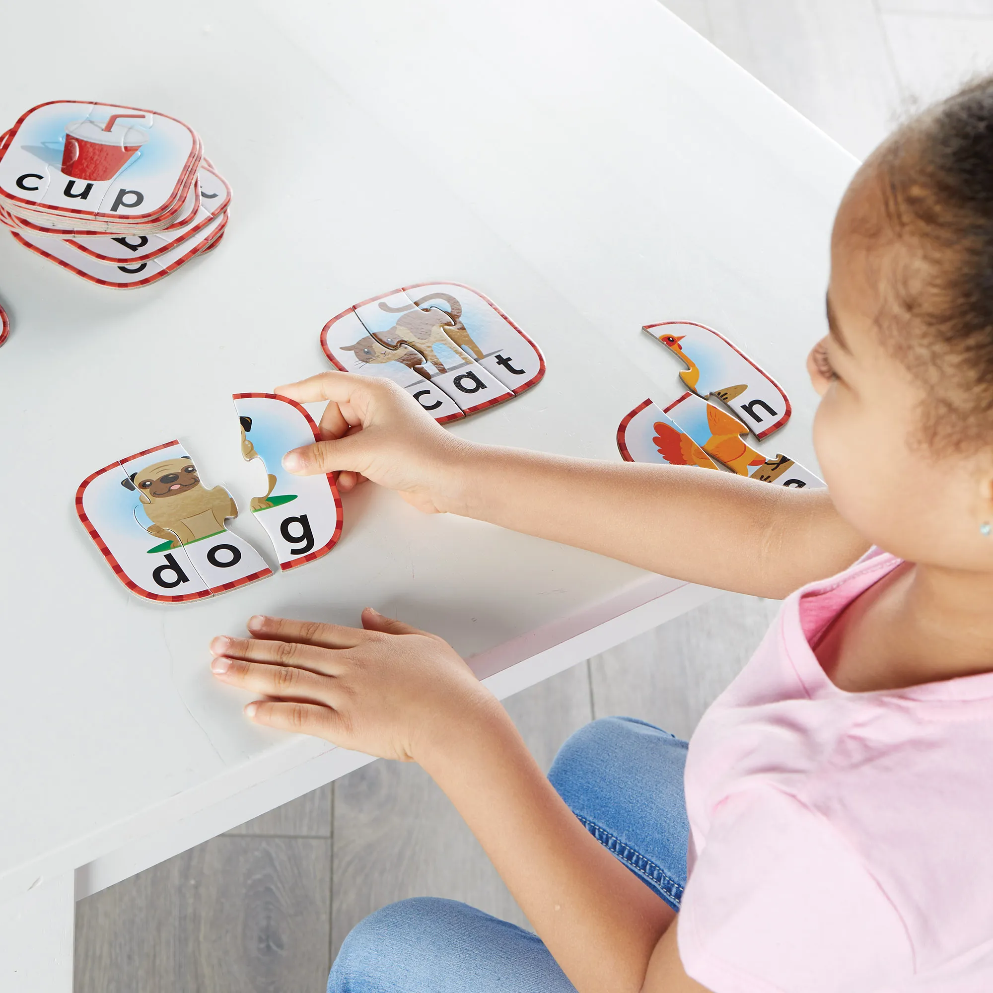 Learning Resources Puzzle 3-Letter Word Puzzle Cards - Image 3