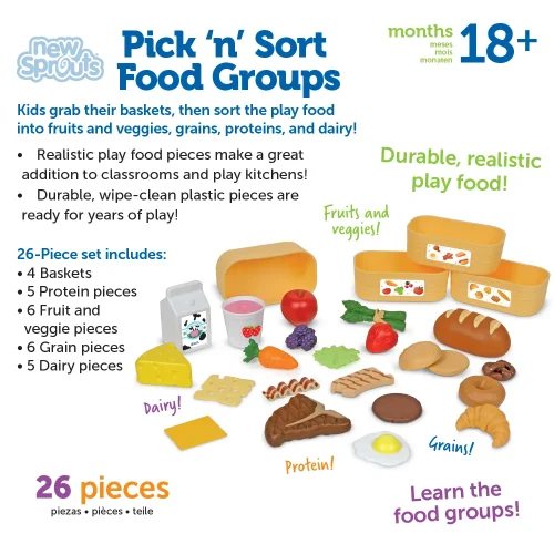 Alternative view of Learning Resources Puzzle New Sprouts® Pick 'n' Sort Food Groups