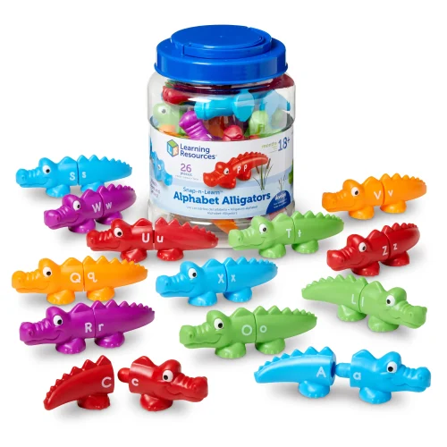 Learning Resources Puzzle Snap-n-Learn™ Alphabet Alligators