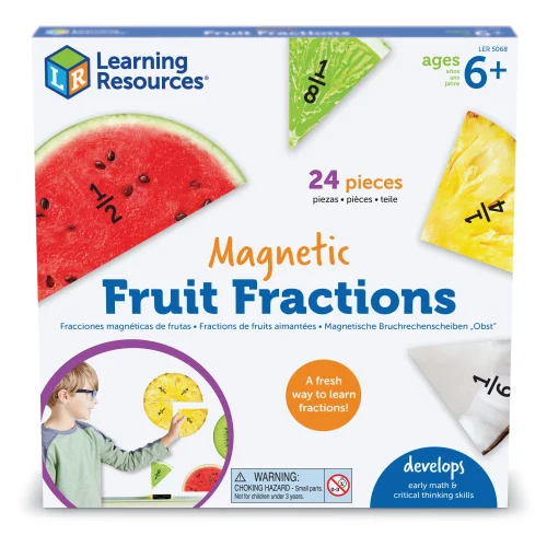 Learning Resources Puzzle Magnetic Fruit Fractions