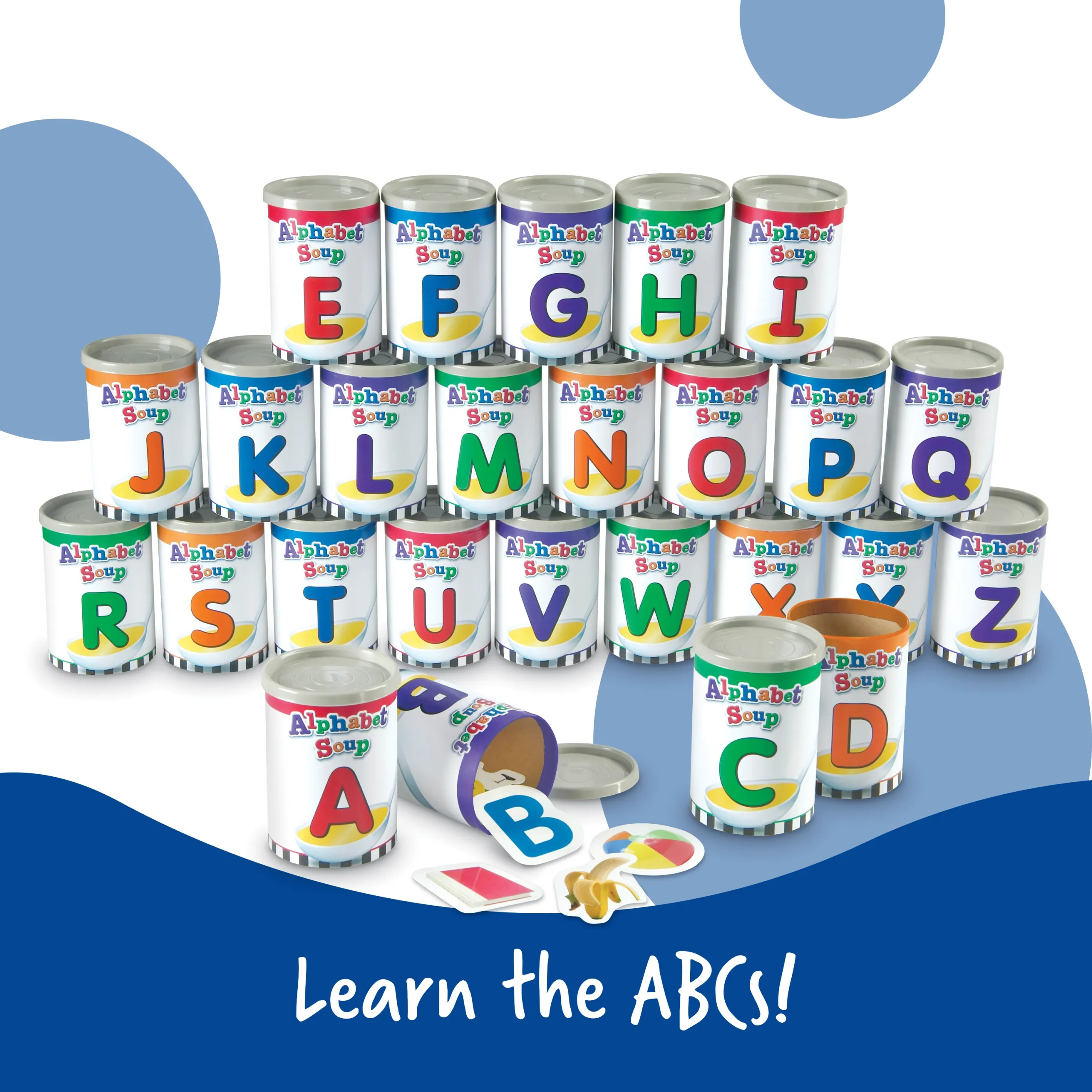 Learning Resources Puzzle Alphabet Soup Sorters - Image 3