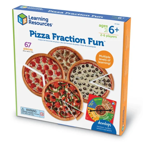 Alternative view of Learning Resources Puzzle Pizza Fraction Fun!™ Game