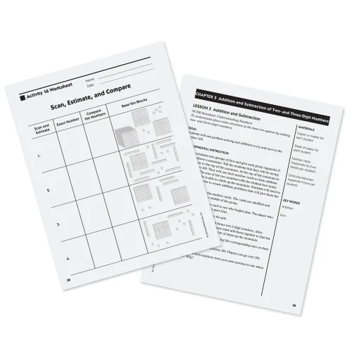 Alternative view of Learning Resources Puzzle Base Ten Activity Book