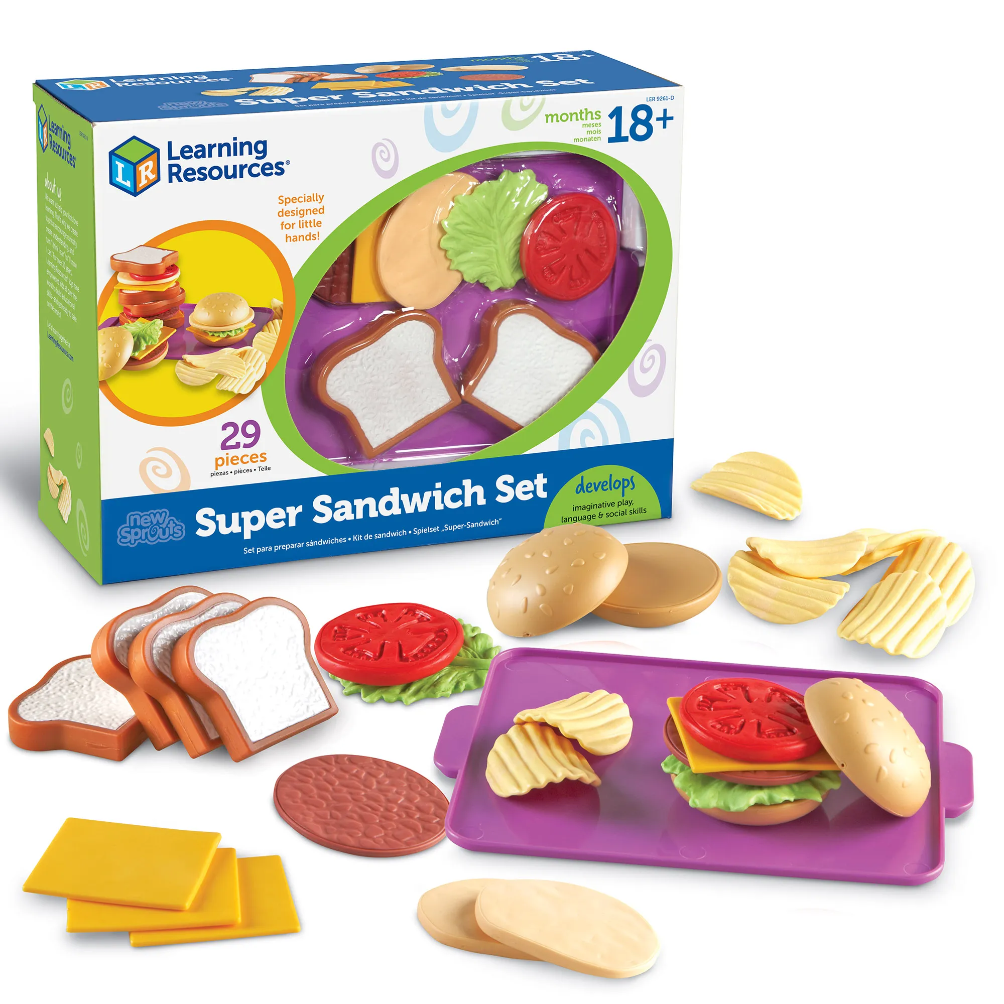 Learning Resources Puzzle New Sprouts® Super Sandwich Set