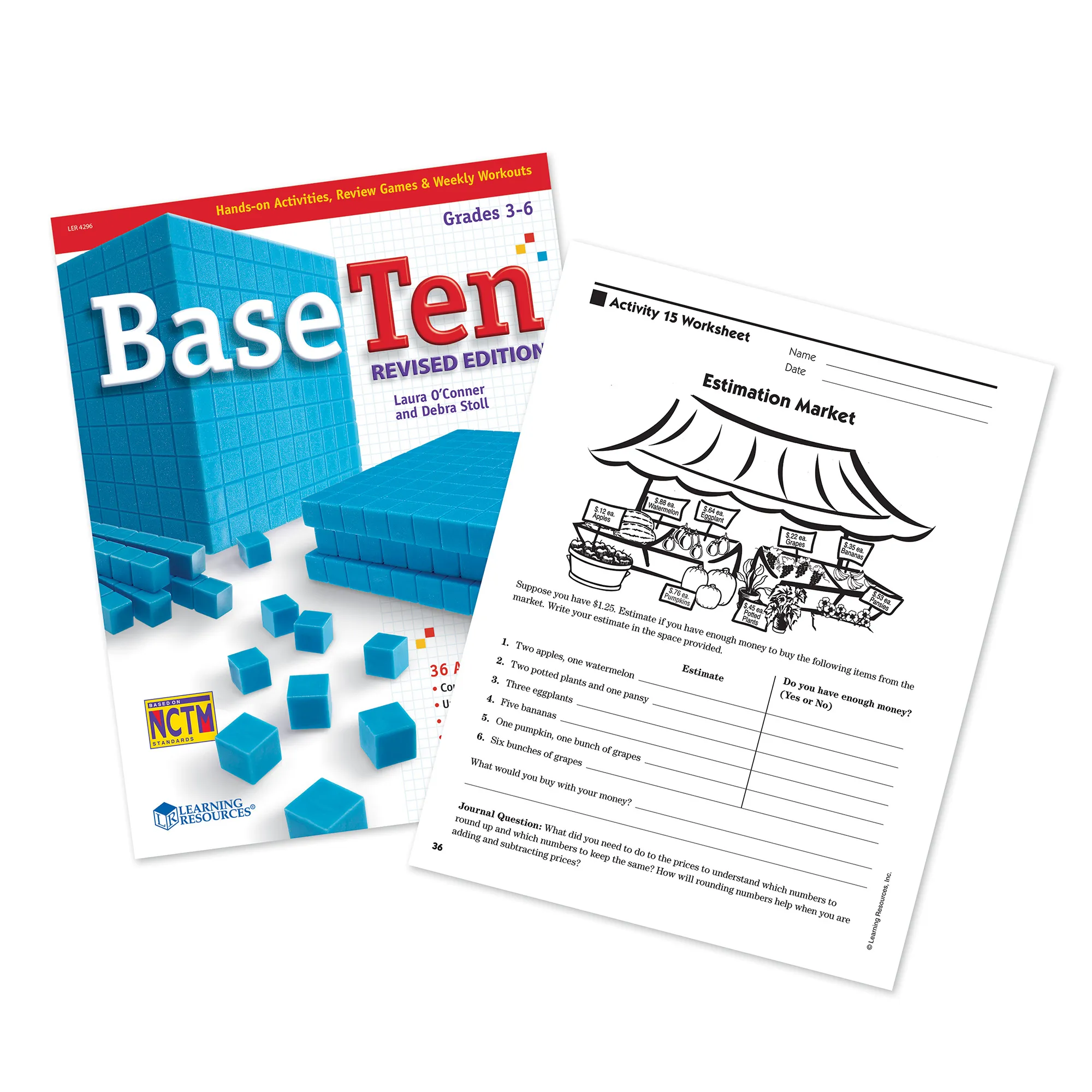 Learning Resources Puzzle Base Ten Activity Book - Image 3