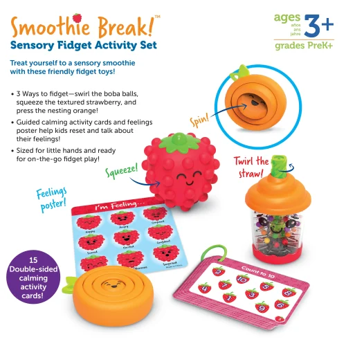 Alternative view of Learning Resources Puzzle Smoothie Break! Sensory Fidget Activity Set