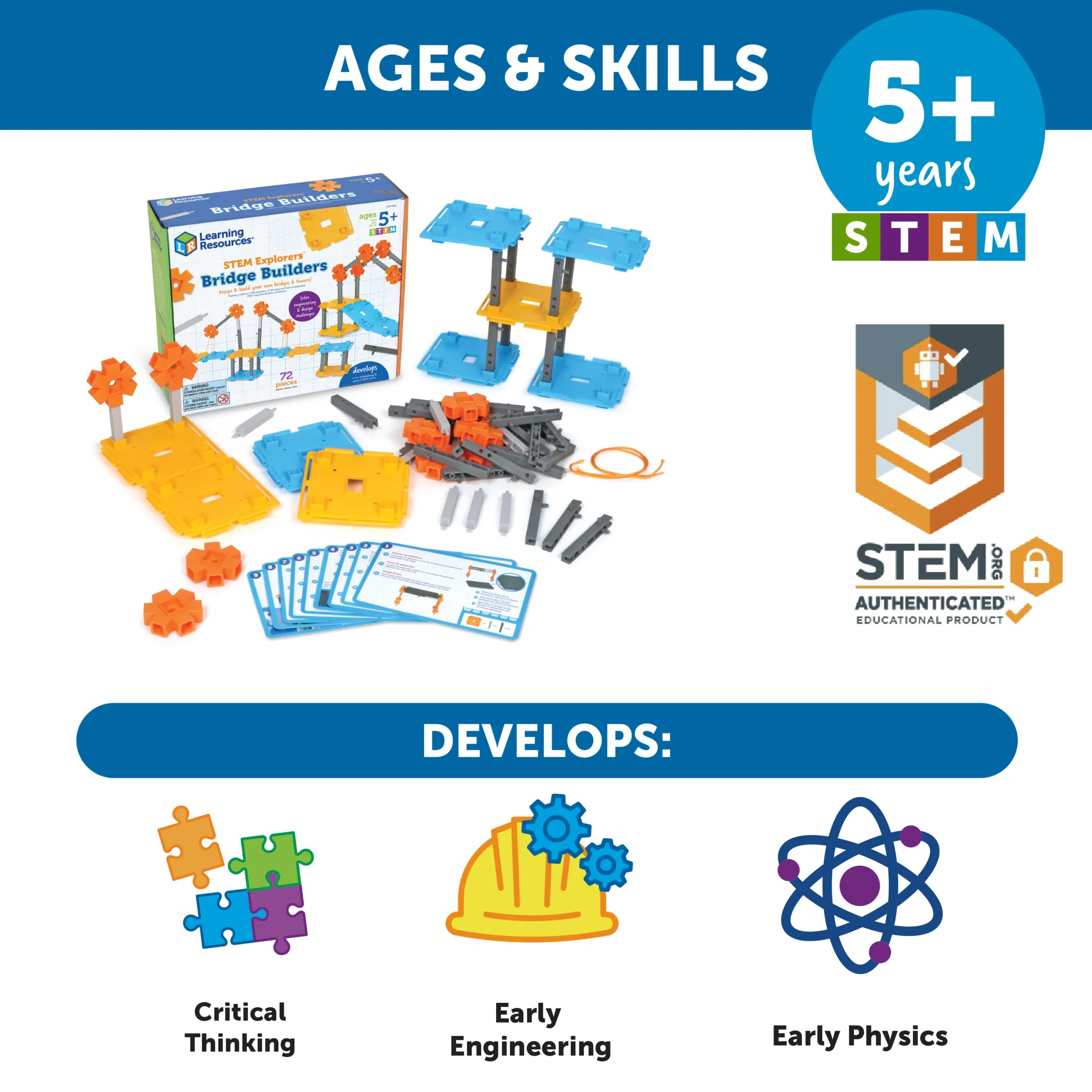 Learning Resources Puzzle STEM Explorers™ Bridge Builders - Image 7