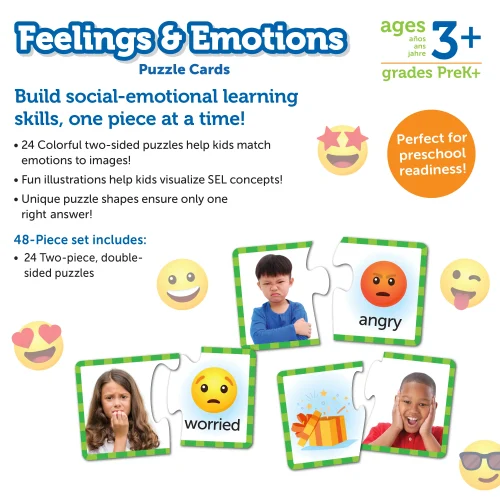 Alternative view of Learning Resources Puzzle Feelings & Emotions Puzzle Cards