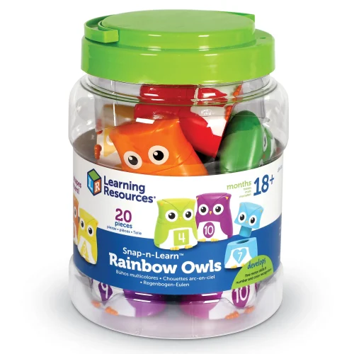 Alternative view of Learning Resources Puzzle Snap-n-Learn™ Rainbow Owls