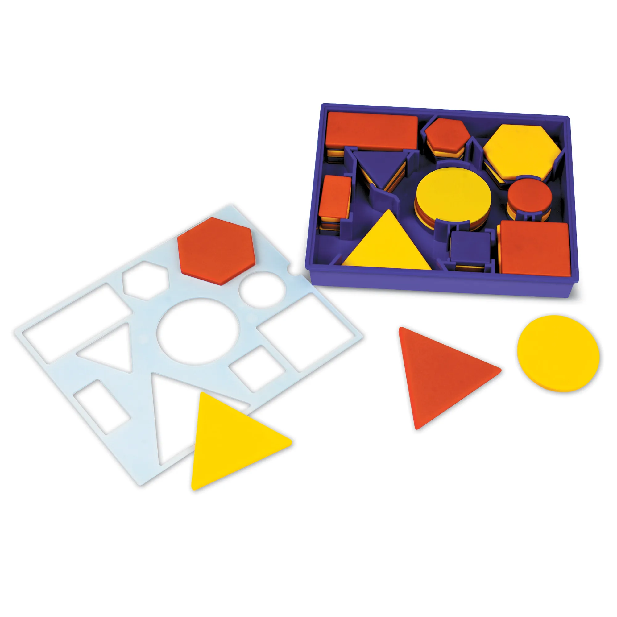 Learning Resources Puzzle Attribute Blocks Desk Set