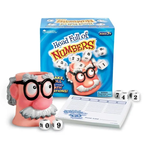 Learning Resources Puzzle Head Full of Numbers Math Game