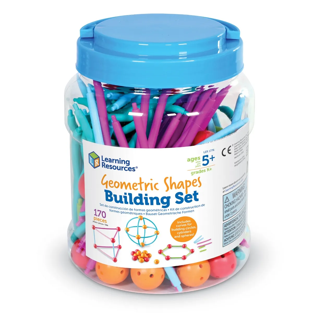 Learning Resources Puzzle Geometric Shapes Building Set - Image 10