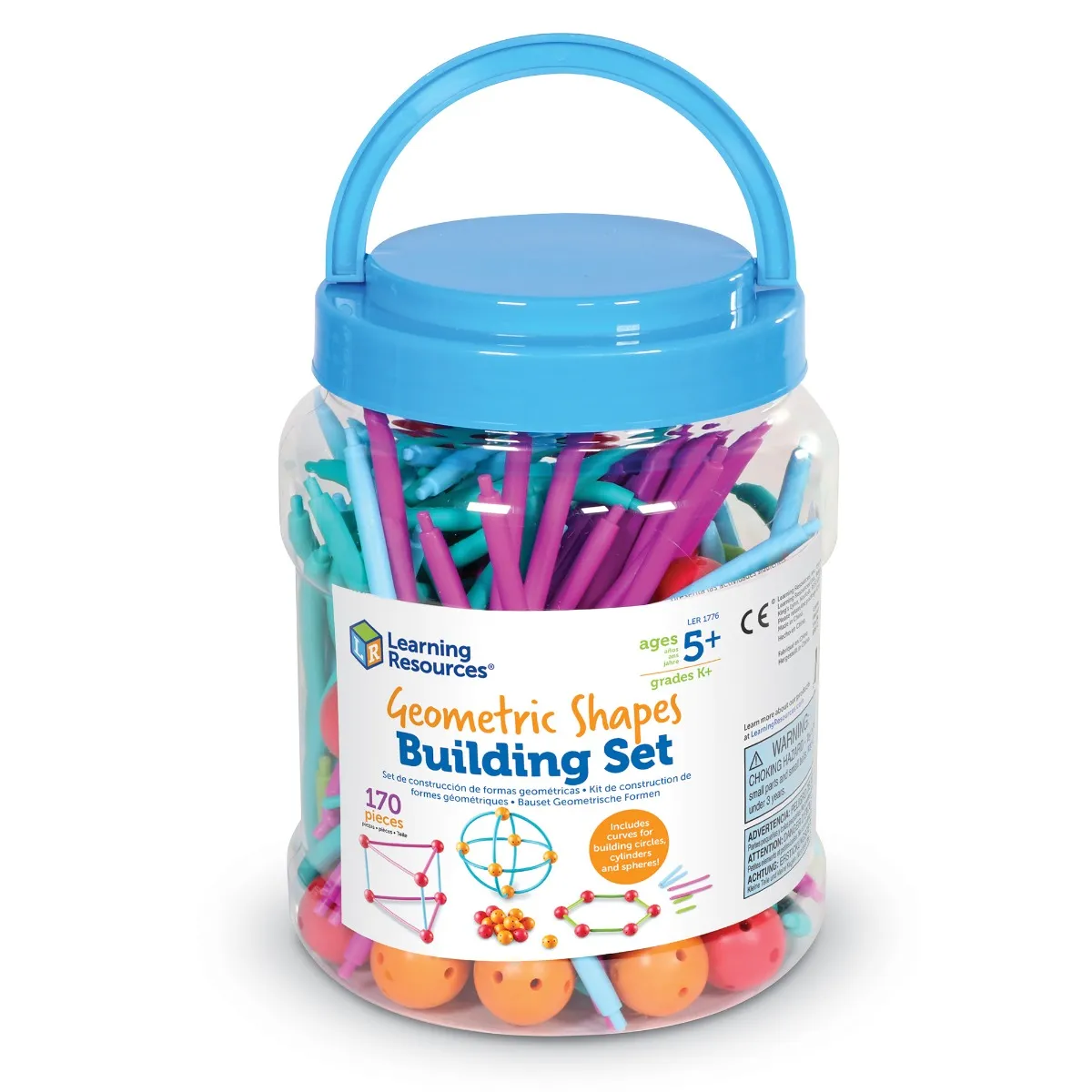 Learning Resources Puzzle Geometric Shapes Building Set - Image 11