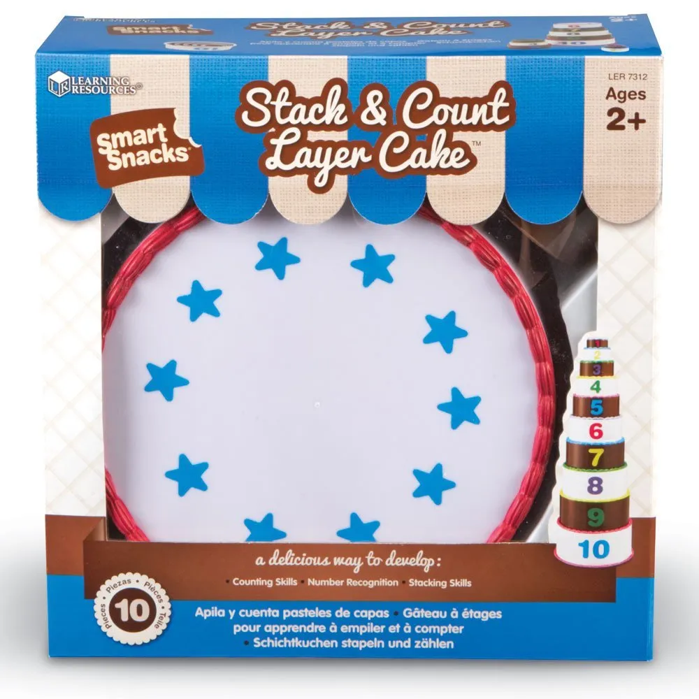 Learning Resources Puzzle Smart Snacks® Stack & Count Layer Cake™ - Image 4