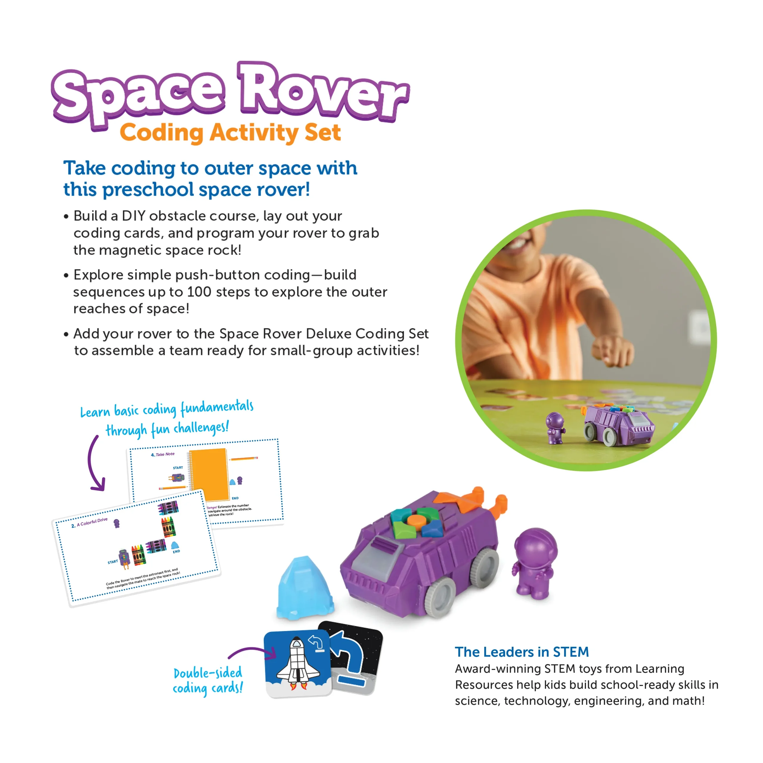 Learning Resources Puzzle Space Rover Coding Activity Set - Image 7