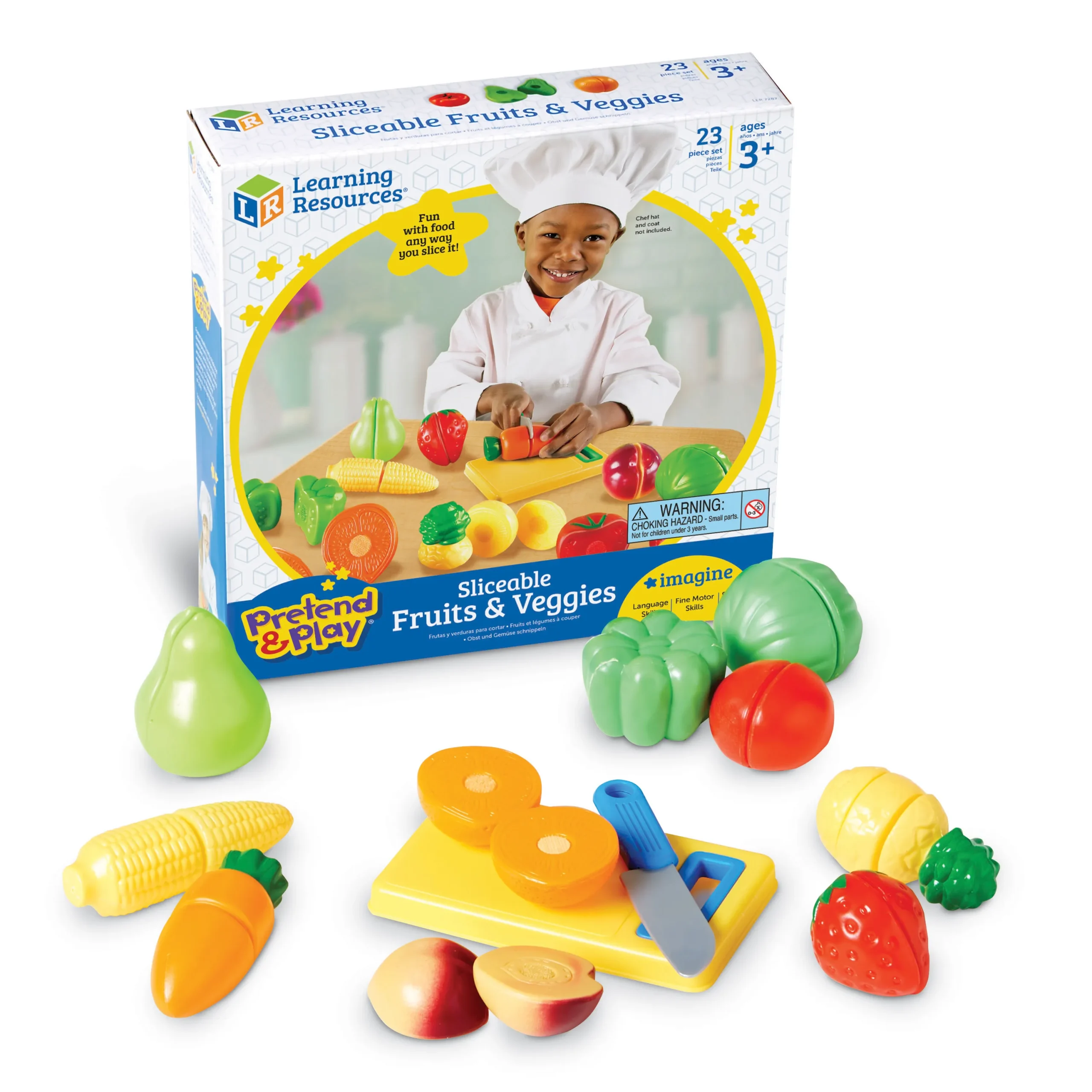 Learning Resources Puzzle Pretend & Play Sliceable Fruits & Veggies