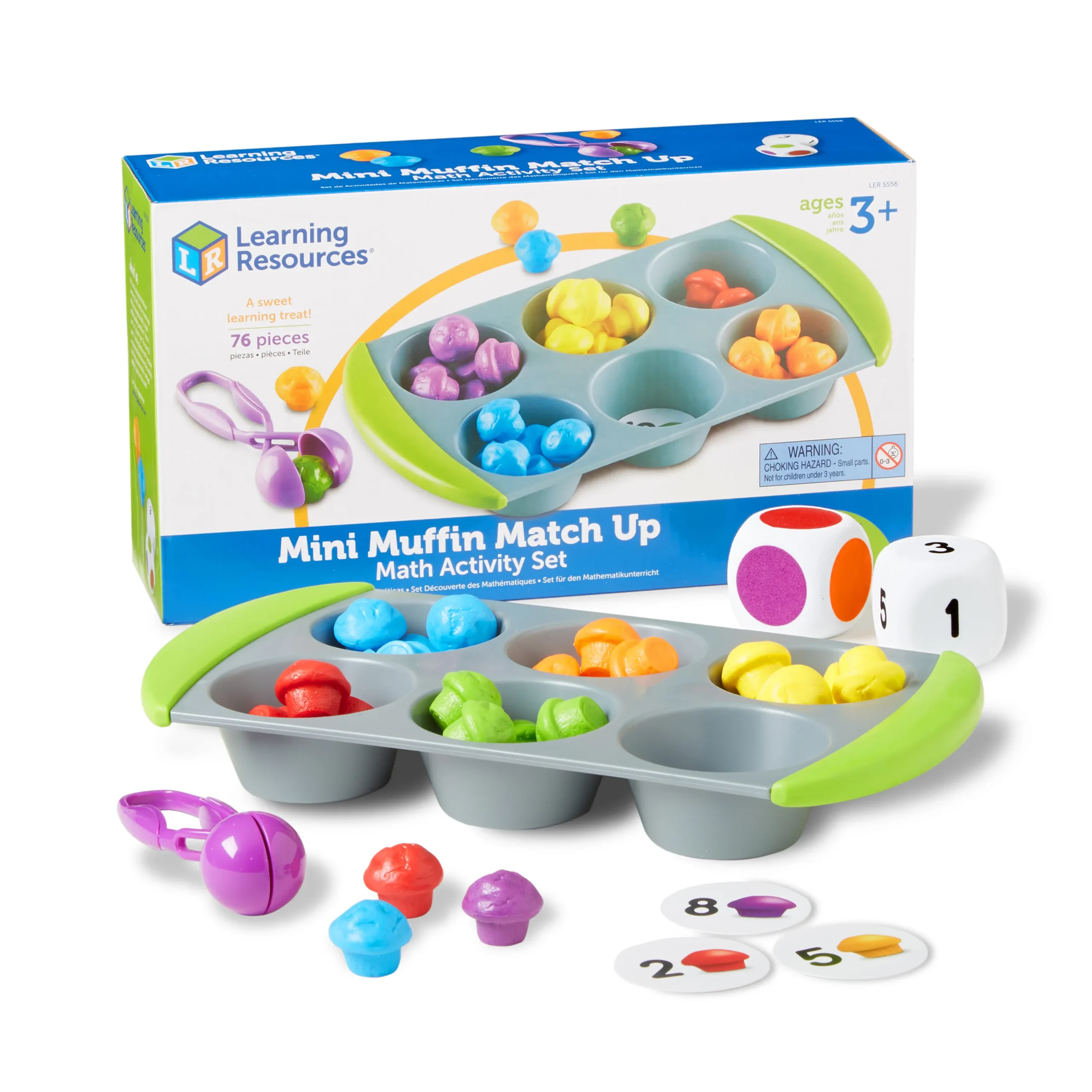 Learning Resources Puzzle Mini Muffin Match Up Math Activity Set