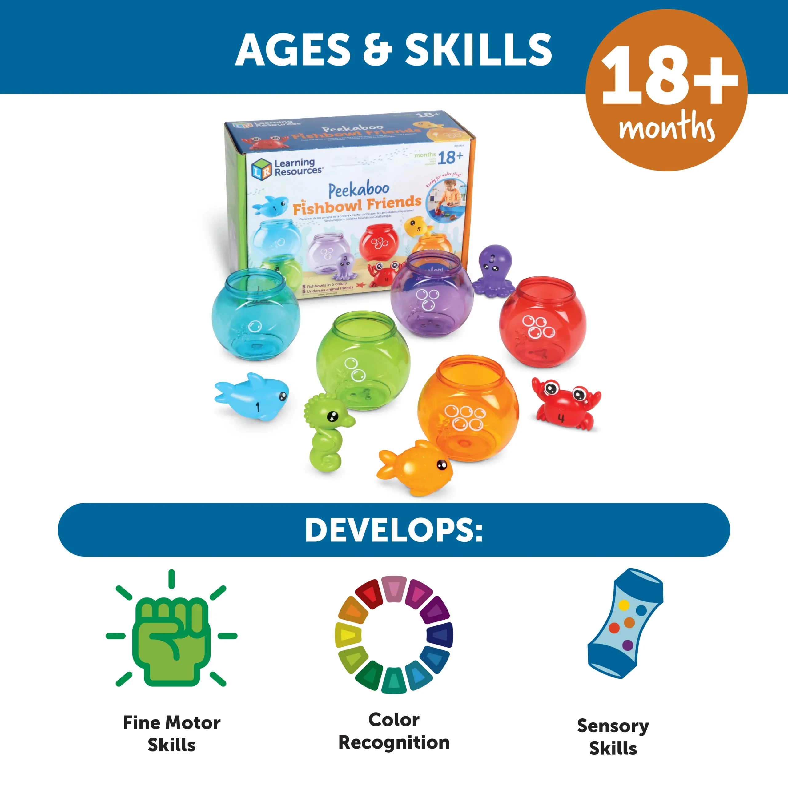 Learning Resources Puzzle Peekaboo Fish Bowl Friends - Image 7