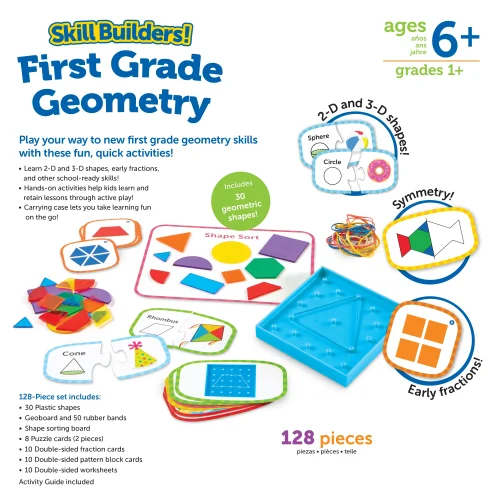 Alternative view of Skill Builders! First Grade Geometry Activity Set