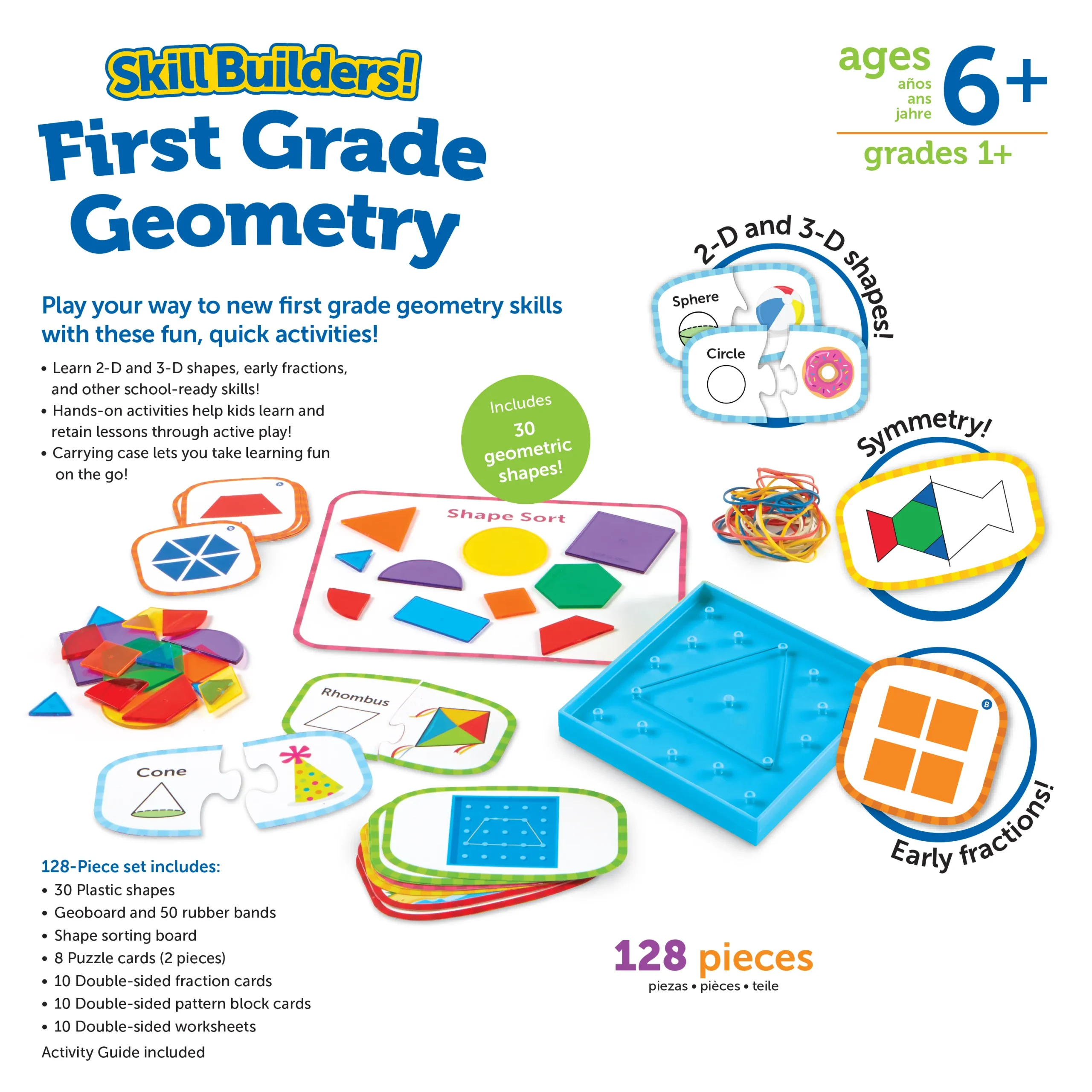 Skill Builders! First Grade Geometry Activity Set - Image 2