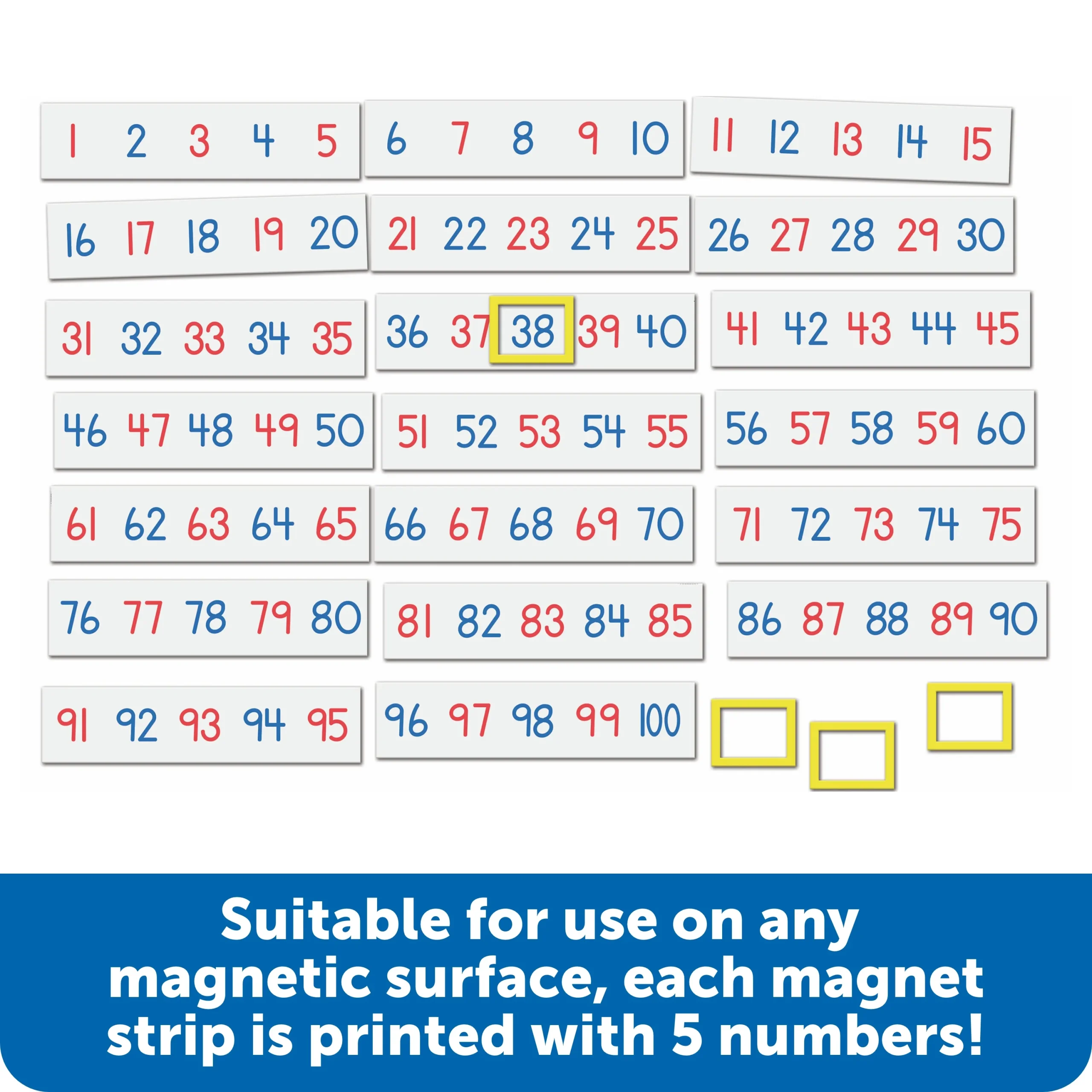 Learning Resources Puzzle 1-100 Magnetic Number Line - Image 4